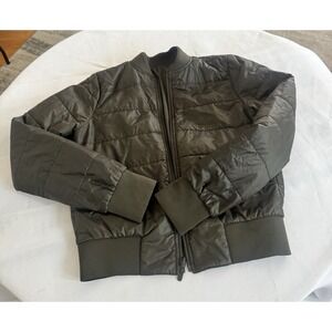 Lululemon Non Stop Bomber Jacket Womens  Full Zip Reversible Primaloft Sz 4